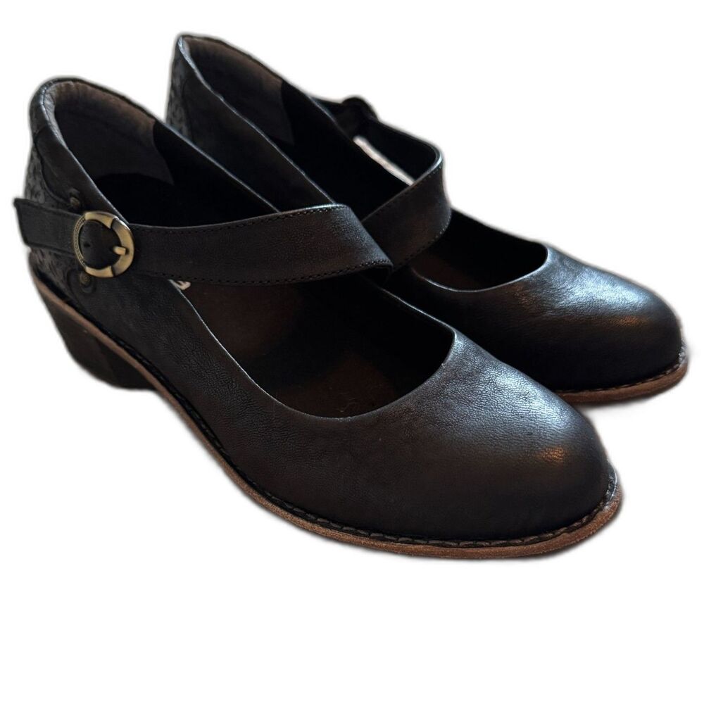 Halsa | Mia Leather Mary Jane Pumps Women's Size 8 W Comfort Casual Heel Shoes